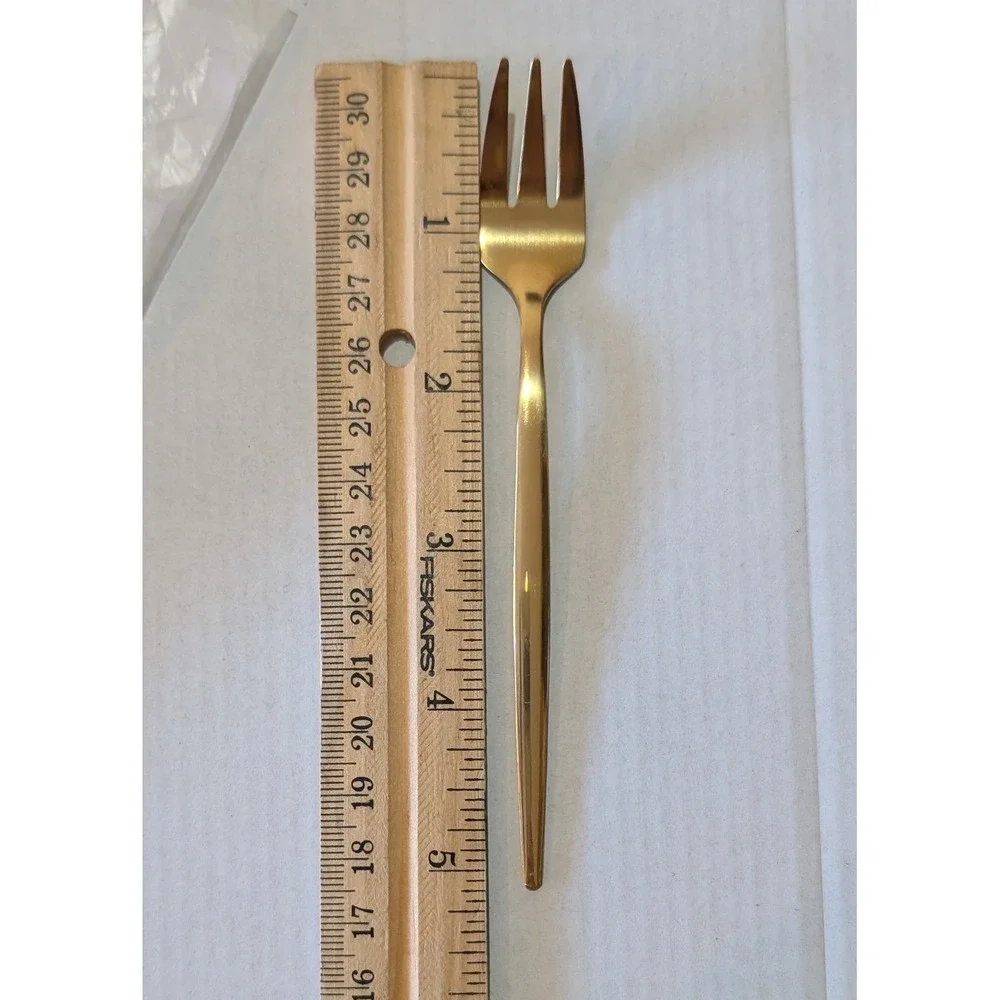 Unbranded‎ Gold Stainless Steel Large Set 72 Flatware Spoons, Forks (3 sizes)
